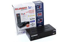 Ресивер цифровой LUMAX DV3215HD эфирный DVB-T2/C тв приставка бесплатное тв TV-тюнер медиаплеер IPTV от магазина Электроника GA