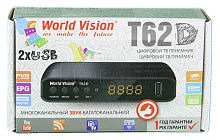 Ресивер  эфирный HD (DVB-T2)          World-Vision T62D   пласт,кнопки,диспл,ДолбиАС3 шнур RCA/20 от магазина Электроника GA