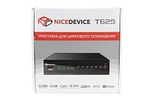 Ресивер цифровой NiceDevice T625 эфирный DVB-T2/C тв приставка бесплатное тв тюнер медиаплеер от магазина Электроника GA