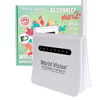 маршрутизатор world vision connect micro 2+ встроенный аккумулятор и 3g/4g/lte-модем, роутер, wi-fi  фото