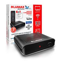 Цифровая приставка LUMAX DV1109HD эфирная, DVB-T2, тв бесплатно, тюнер, ресивер, приемник. тв от магазина Электроника GA