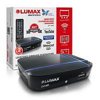 Ресивер цифровой LUMAX DV1115HD эфирный DVB-T2/C тв приставка бесплатное тв TV-тюнер медиаплеер IPTV от магазина Электроника GA