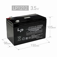 аккумулятор live-power lp1212 12v/12ah свинцово-кислотный (151*99*95mm)  фото