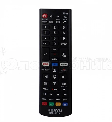 пульт тв универсальный huayu rm-l1379 для телевизоров lg (lcd/led lg)  фото