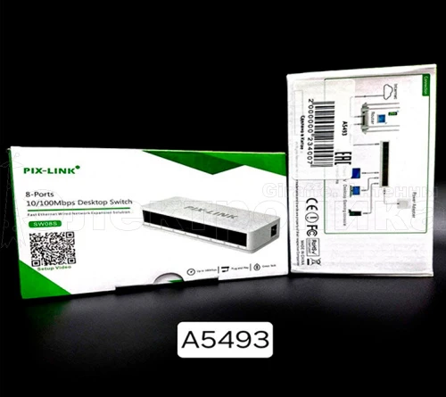 сетевой коммутатор 8 портов pix-link lv-sw08 концентратор сети, скорость 10/100 mbps  фото