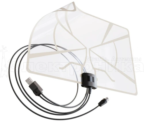 Антенна ТВ комнатная цифровая BAS-5324-USB Диаграмма-USB эфирная для DVB-T2 телевидения Рэмо купить в г.МОСКВА