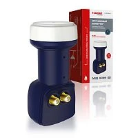 конвертер спутниковый на 2 выхода lu-40tcir для триколор/нтв-плюс круговой поляризации lumax  фото