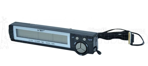 vst-7043 часы эл. авто (будильник, температура)//150/300  фото