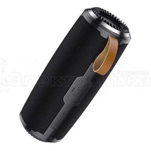 колонка портативная hoco bs38 черная беспроводная колонка bluetooth с поддержкой usb, tf-карты, fm  фото