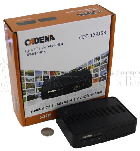 Цифровая приставка CADENA CDT-1791SB эфирный DVB-T2/C тв приставка без абонплаты TV-тюнер медиаплеер от магазина Электроника GA
