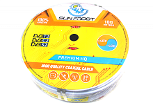 кабель sun frost 64% rg6u  64%  premium hq    белый (w) 4q  за 1 метр  фото
