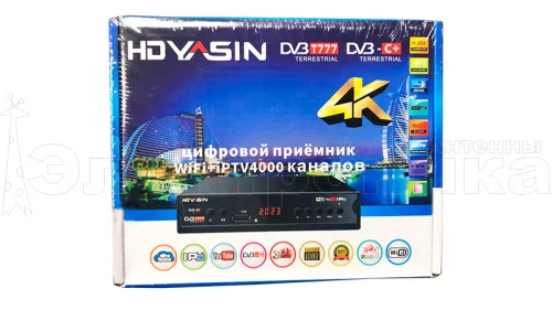 Цифровая приставка HD YASIN T777 эфирный DVB-T2/C приёмник тв ресивер бесплатное тв тюнер медиаплеер от магазина Электроника GA