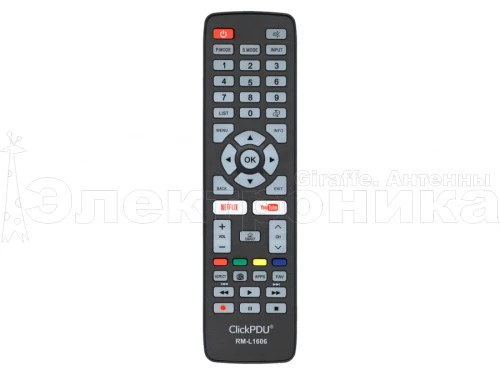 пульт тв универсальный clickpdu rm-l1606 для телевизоров samsung, lg, sony, panasonic (lcd/led lg)  фото
