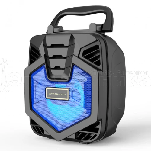 колонка портативная напольная орбита ot-spb116 с bluetooth синяя (tf, usb, fm)  фото