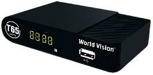 Ресивер  эфирный HD (DVB-T2)          World-Vision T65   пласт,диспл,ДолбиАС3 шнур RCA/20 от магазина Электроника GA