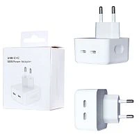 блок питания mrm q50w pd50w зарядное устройство с 2 type-c входами  фото