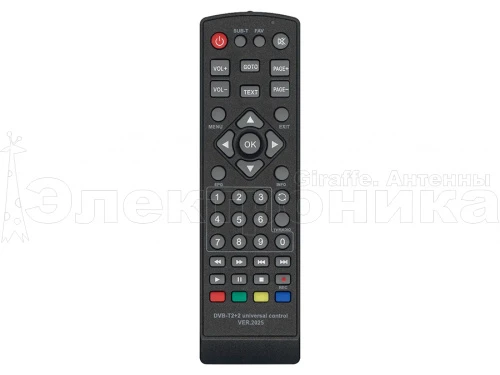 пульт универсальный huayu dvb-t2 +2 ver.2025 для приставок универсальный для разных моделей dvb-t2  фото