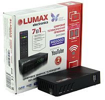 Цифровая приставка LUMAX DV2120HD эфирный DVB-T2/C тв ресивер бесплатное тв TV-тюнер медиаплеер IPTV от магазина Электроника GA