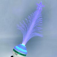лампа - ёлка led огонёк ld-114 (синяя подсветка) пластик  фото