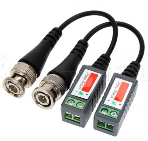 пассивный приёмопередатчик видео по витой паре орбита ot-vnp23(203) штекер bnc - под винт до 600 м  фото