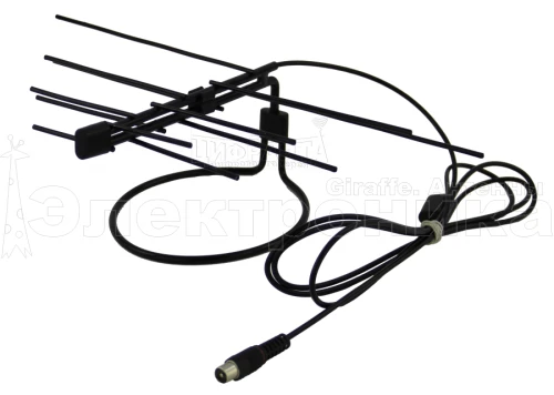 Антенна ТВ комнатная цифровая Альфа MICRO-A1 с усилителем эфирная для DVB-T2 телевидения Electronics купить в г.МОСКВА
