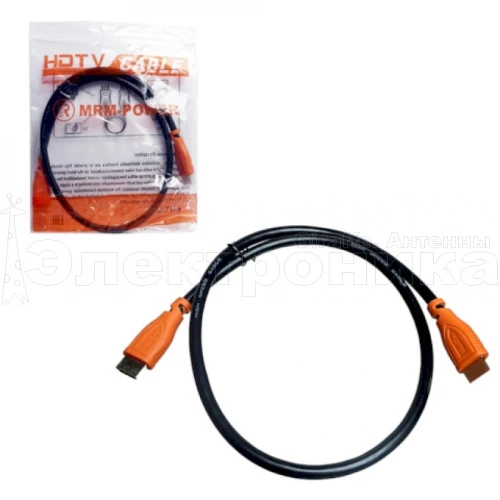 шнур hdmi mrm-power 0.75м hdmi-hdmi 4k hd tv резиновый  фото