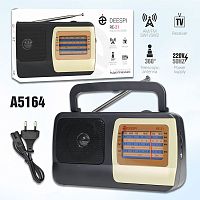 радиоприемник переносной deespi re-21, am/fm-проигрыватель, питание аккумулятор/220в am/fm/sw1-2/tv  фото