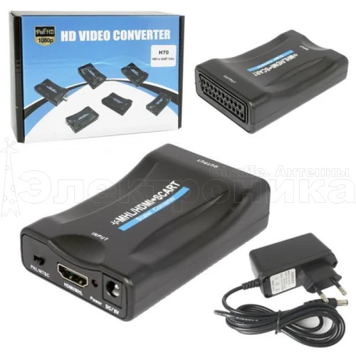 Переходник-конвертер HDMI-Scart 1080P