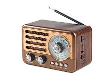 радиоприемник переносной deespi re-01b ретро-стиль, am/fm-проигрыватель, питание аккумулятор/220в  фото