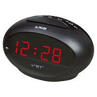 часы электронные настольные vst711-1 красные цифры (без блока)  фото