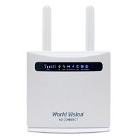 маршрутизатор world vision 4g connect встроенный lte-модем 3lan+1w/lan wi-fi usb вход voip телефония  фото