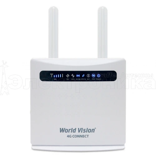 маршрутизатор world vision 4g connect встроенный lte-модем 3lan+1w/lan wi-fi usb вход voip телефония  фото