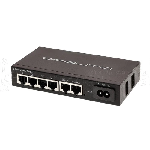 сетевой коммутатор орбита ot-vnp35 poe (4 poe + 2 lan порта)  фото