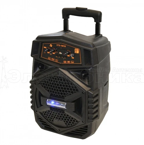 колонка портативная напольная орбита kts-1081b с bluetooth (tf, usb, fm) 25вт  фото