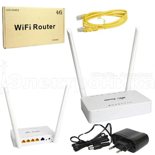 маршрутизатор zbt we526, стационарный wi-fi роутер 2,4 ггц, 300 мбит/с  (white) 1 порт wan, 4 порта  фото