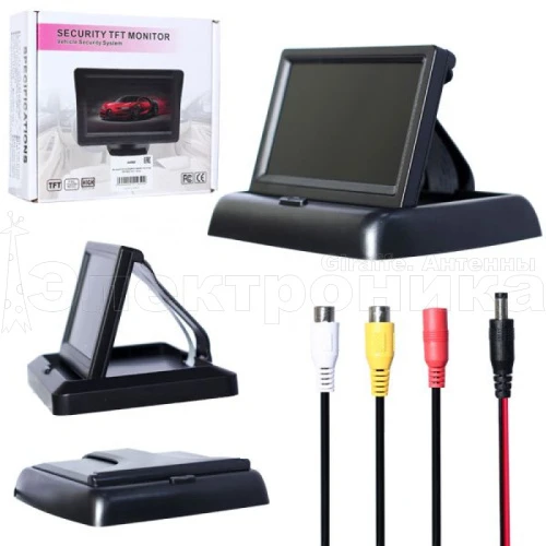 автомобильный монитор раскладной mx-5202 5.0" + 3rca  фото