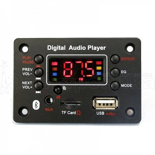 модуль mp3 орбита ot-spm07 bluetooth (ac6926a,5в) aux, usb, fm, tf  фото