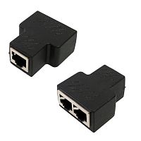 переходник-соединитель rj45 1f/2f  адаптер rj45-2xrj45 h07  фото
