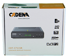 Цифровая приставка CADENA CDT-1711SB эфирный DVB-T2/C тв приставка без абонплаты TV-тюнер медиаплеер от магазина Электроника GA