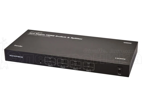 hdmi сплиттер 4х4 switch splitter receiver (cat5)  фото