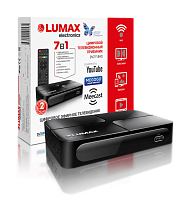 Ресивер цифровой LUMAX DV2118HD эфирный DVB-T2/C тв приставка бесплатное тв TV-тюнер медиаплеер IPTV от магазина Электроника GA