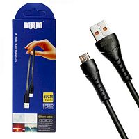 кабель usb - microusb mrm g04 шнур для телефона, черный, длина 30 см  фото