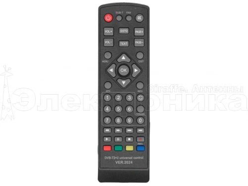пульт универсальный huayu dvb-t2 +2 ver.2024 для приставок универсальный для разных моделей dvb-t2  фото