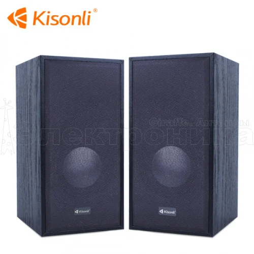 колонки для компьютера kisonli t-004 цвет черный, проводные (usb 2.0), стерео  фото