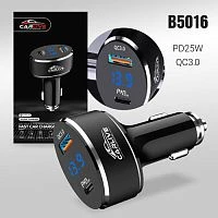 зарядное устройство carlive cr32 2usb qc3.0 + pd25w + led в прикуриватель автомобиля  фото