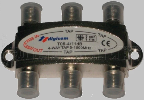 ответвитель*4 11дб    5-1000 мгц        t06-4/11:  фото