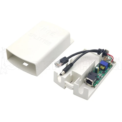 активный poe адаптер орбита ot-vnp27 разветвитель для подключения ip-камер без poe вх 36-57v-вых 12v  фото