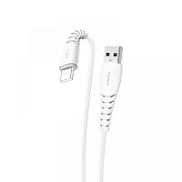 кабель usb - ios lighting maimi x39 белый 1м (6а) силикон  фото
