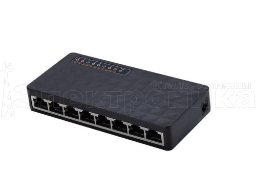 сетевой коммутатор nd-ns0800 - 8 портов, концентратор сети, внутренняя скорость 1.6 гбит/с  фото