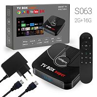 смарт приставка для тв h98pro tv box медиаплеер, 2g+16g android-приставка цифровая для телевизора  фото